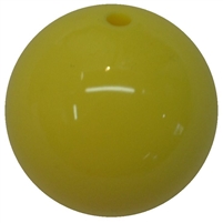 20mm Yellow Acrylic Bubblegum Beads