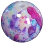 20mm Jewel Splattered Miracle AB Acrylic Bubblegum Beads