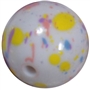 20mm Pastel Splattered Miracle AB Acrylic Bubblegum Beads
