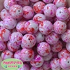 20mm Valentine Splattered Miracle AB Acrylic Bubblegum Beads