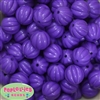 20mm Purple Pumpkin Style Acrylic Bubblegum Bead