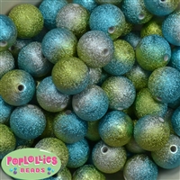 20mm Ocean tone ombre Stardust Bubblegum Beads