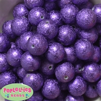 20mm Purple Stardust Bubblegum Beads