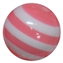 20mm Coral Stripe Resin Bubblegum Beads