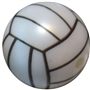 20mm Volleyball Print Beads