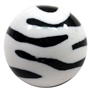 20mm Zebra Stripe Bubblegum Bead
