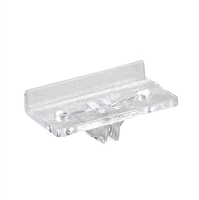 Intermediate Front Shelf Rest  (For KV 160, 161, 170, 180 Brackets) - Clear Plastic