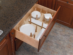 Drawer Peg Board System with Wood Pegs