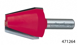 1-5/8" Vertical Raised Panel Bit (1/2" Shank) - Carbide Tip