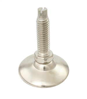 3/8-16 (1-1/2" Base) Swivel Base Leveler - Nickel