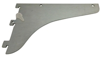 Heavy Duty Single Bracket - Brushed Zinc