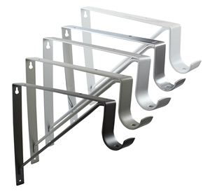 Rod Support and Shelf Bracket for Round Rod (up to 1 5/16")