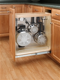 Filler Pull Out Organizer with Stainless Panel