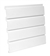 12" X 8' PVC HandiWALL Slatwall Panel -  White