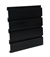 12" X 8' PVC HandiWALL Slatwall Panel -  Black