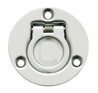 Folding Ring Pull, Round (Spring Loaded)