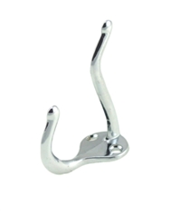 Coat and Hat Hook 2 15/16" Projection (1 11/16" x 1 1/8" Base) - Polished Chrome