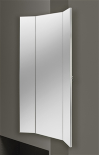 Three-Panel Wardrobe Mirror (48" H) - Silver