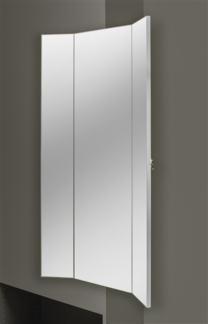 Three-Panel Wardrobe Mirror (48" H) - Silver