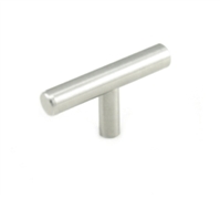 2 3/8" (60mm O/A) T-Pull - Stainless Steel