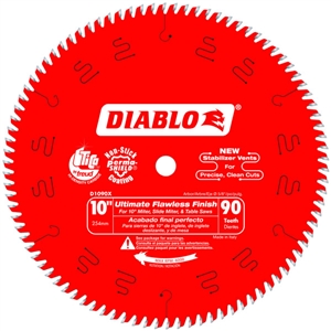 Freud Diablo 10" x 90 ATB x 5/8" Ultimate Flawless Finish Saw Blade