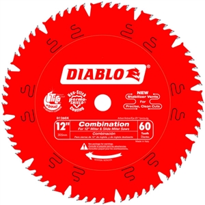 Freud Diablo 12" x 60 ATB x 1" Combination Saw Blade