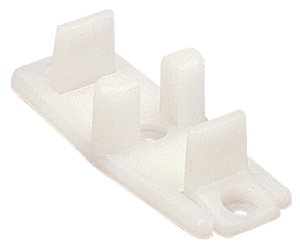 Grant 114 - Floor Guide for By-Pass Installation (Adjustable for 3/4" - 1 3/8" Doors) - White Nylon