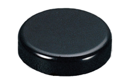 Round Glass Door Covers - Black