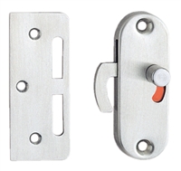 Sliding Door Latch (Surface Mount with Indicator) - Stainless Steel
