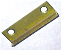 1 3/4" (44.5mm) x 1/2" (12.7mm) Angled Strike Plate - Brass