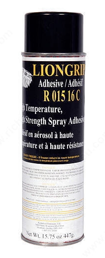 High Temperature Contact Adhesive Liongrip R015 (15.75 oz Aerosol Can) - Clear