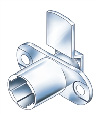 Cam Lock Body (3/32" Setback/ 1 1/4" Cam ) - 90Â°/ Horizontal