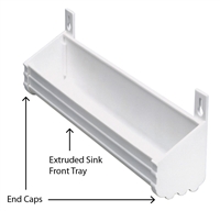 34" Extruded Plastic Sink Front Tray