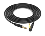 Gotham GAC-1 Ultra Pro Instrument Cable | Guitar Bass & Keyboard w/ Neutrik Gold 1/4" TS to 90&deg; Right-Angle 1/4" TS