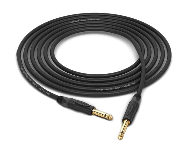 Rush Order Gotham GAC-1 Ultra Pro Instrument Cable | Neutrik Gold 1/4 TS Connectors