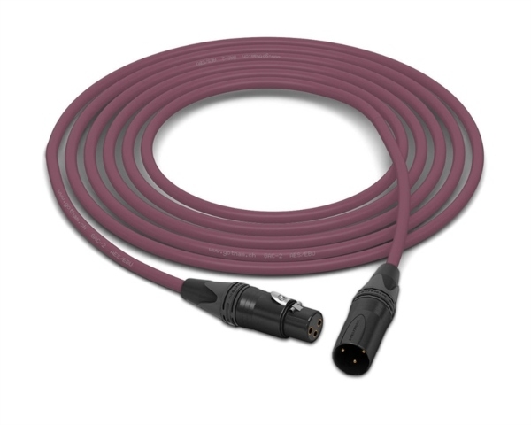 XLR-Female to XLR-Male Cable | Made from Gotham GAC-2 AES & Neutrik Gold Connectors