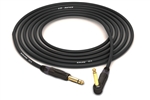 Canare GS-6 Instrument Cable | GS-6 & Neutrik Gold 1/4" TS to 90&deg; Right-Angle 1/4" TS