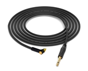 90&deg; RCA to 1/4' TS Cable | Made from Grimm TPR & Switchcraft Gold & Neutrik Gold Connectors
