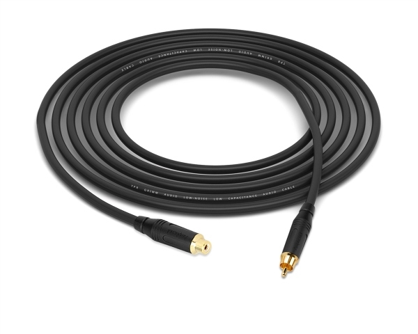 RCA Female to RCA Male Cable | Made from Grimm TPR & Amphenol Gold Connectors