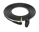 90&deg; Right-Angle 1/4" TRS to 90&deg; Right-Angle XLR-Male Cable | Made from Mogami 2534 Quad Cable & Neutrik Gold Connectors