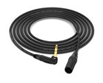 90&deg; Right-Angle 1/4" TRS to Straight XLR-Male Cable | Made from Mogami 2534 & Neutrik Gold Connectors