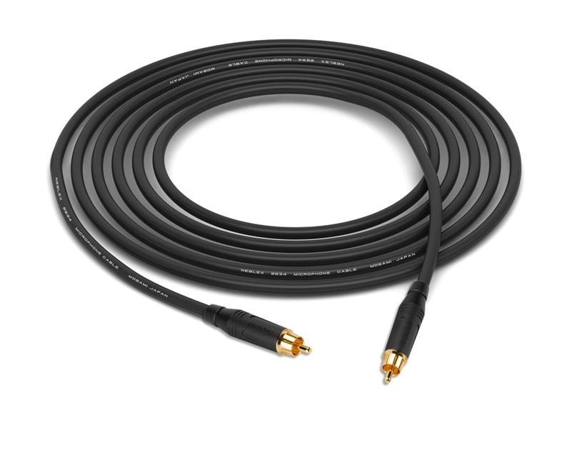 RCA to RCA Cable | Made from Mogami 2534 Quad Cable & Amphenol