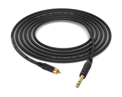 RCA to 1/4" TRS Cable | Made from Mogami 2534 Quad Cable, Neutrik & Amphenol Gold Connectors