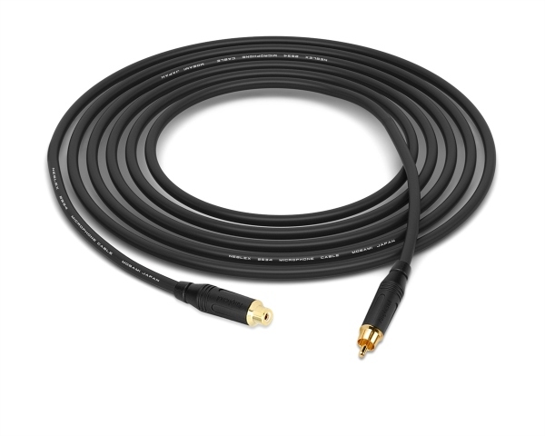 Female RCA to Male RCA Cable | Made from Mogami 2534 Quad Cable & Amphenol Gold Connectors