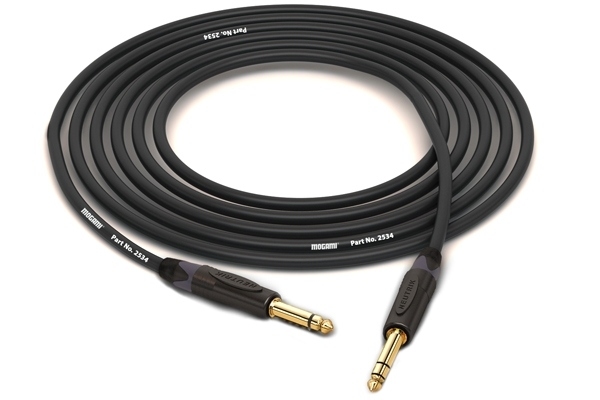 1/4" TS to 1/4" TRS Cable | Made from Mogami 2534 Quad Cable & Neutrik Gold Connectors