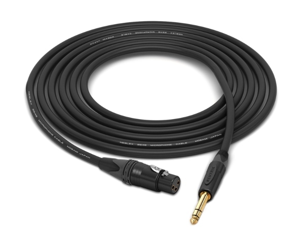 XLR-Female to 1/4" TRS Cable | Made from Mogami 2549 & Neutrik Gold Connectors