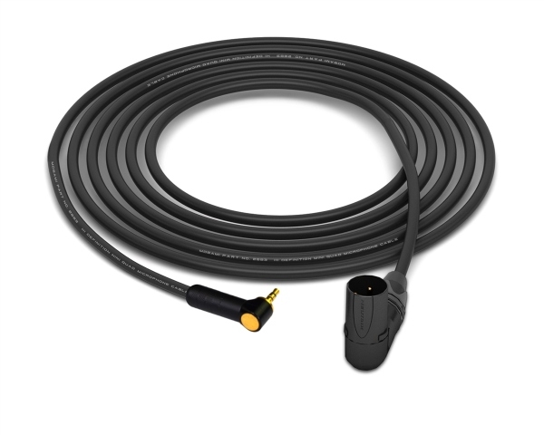 90&deg; 1/8" Mini TRS to 90&deg; XLR-Male Cable | Made from Mogami 2893 & Amphenol & Neutrik Gold Connectors