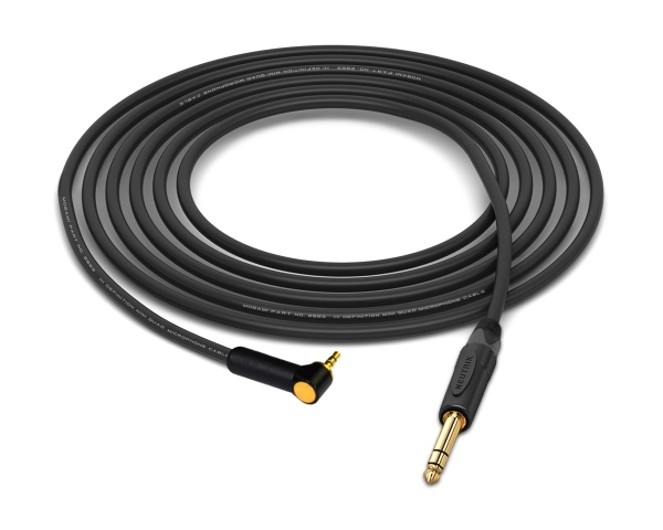 90&deg; 1/8" Mini TRS to 1/4" TRS Cable | Made from Mogami 2893 & Neutrik & Switchcraft Connectors