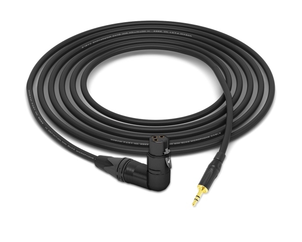 90&deg; XLR-Female to 1/8" Mini TRS Cable | Made from Mogami 2893 & Neutrik & Amphenol Connectors