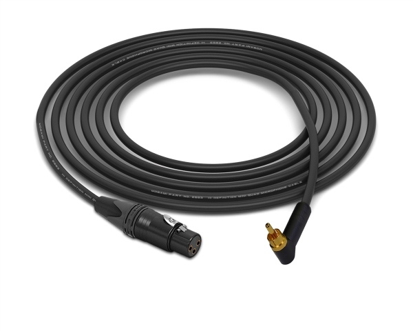 XLR-Female to 90&deg; RCA Cable | Made from Mogami Mini-Quad 2893 Cable & Neutrik & Switchcraft Gold Connectors